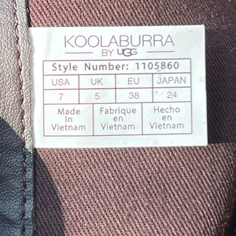 Koolaburra by Ugg Long Brown Boots Zip Belt Women’s Sz 7